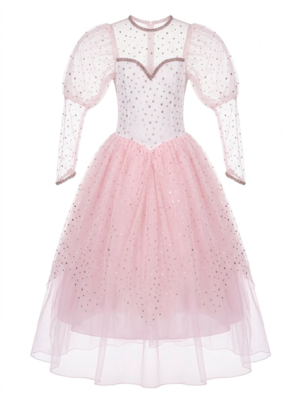 VTG Rubies Glinda the Good Witch Costume Dress Wizard Of Oz Pink Star Adult S